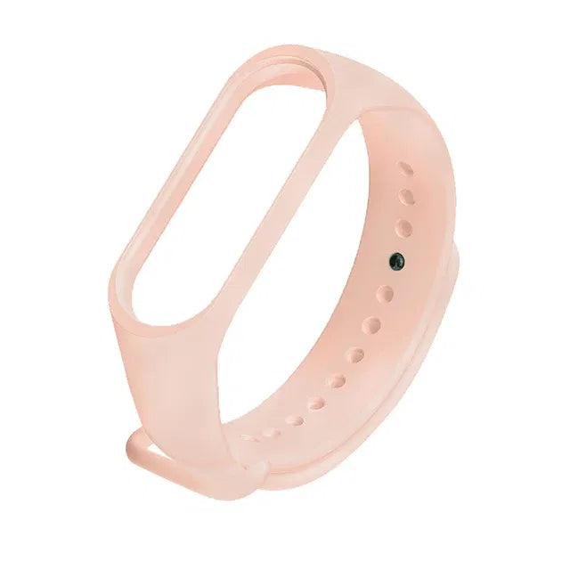 Band Color: Black Green, Size: XXL - Watch Strap for Xiaomi Mi Band 7 6 5 3 4 Wristband Silicone Bracelet Wrist Straps MiBand 3/4 Band5 Band6 Smartwatch Accessories