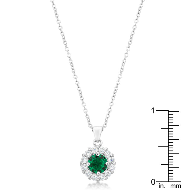 Bella Bridal Pendant in Green