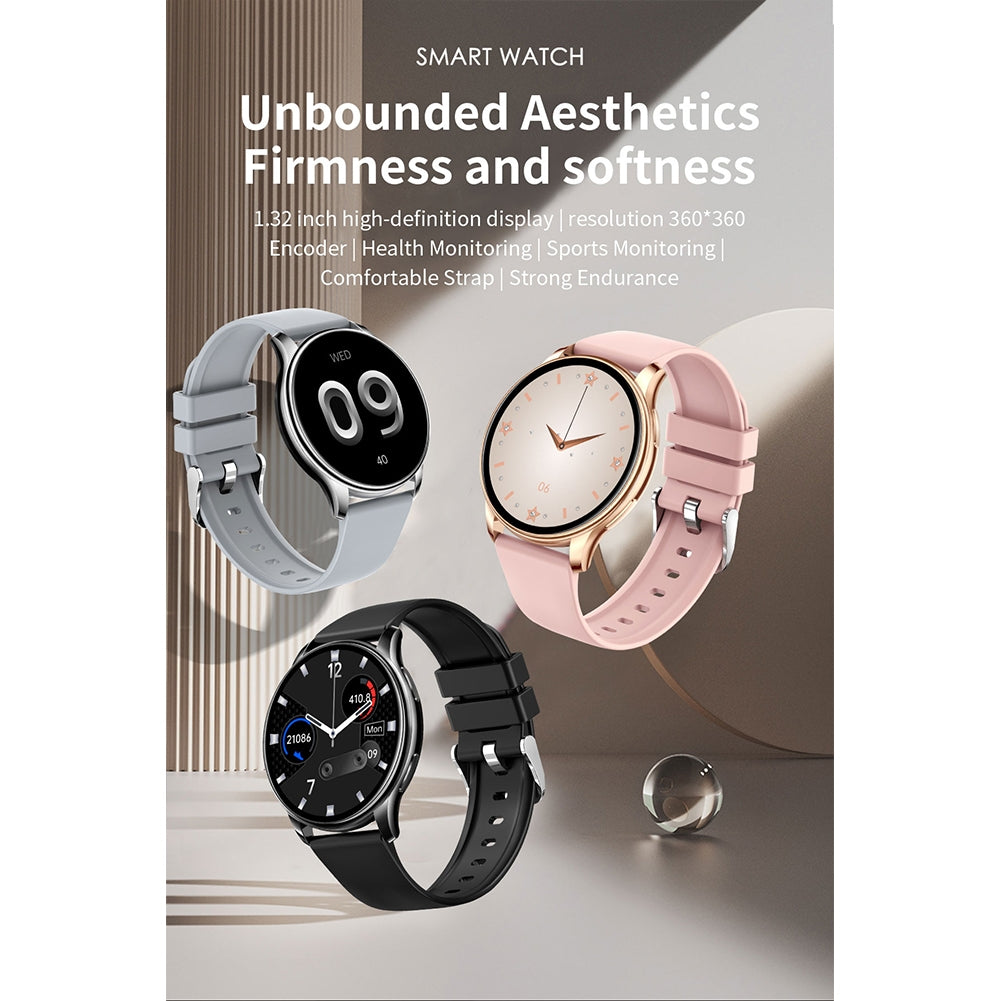 Metal Frame Intelligent  Watch Y23 High-definition Screen Temperature Measurement Heart Rate Blood Pressure Monitoring Bracelet silver grey