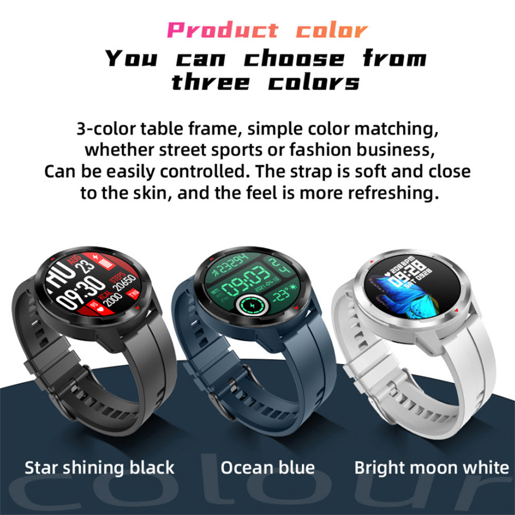 Mt13 Intelligent Watch 1.32 Inch 360x360 Hd Screen Bluetooth-compatible Calling Blood Oxygen Heart Rate Monitoring Waterproof Bracelet White