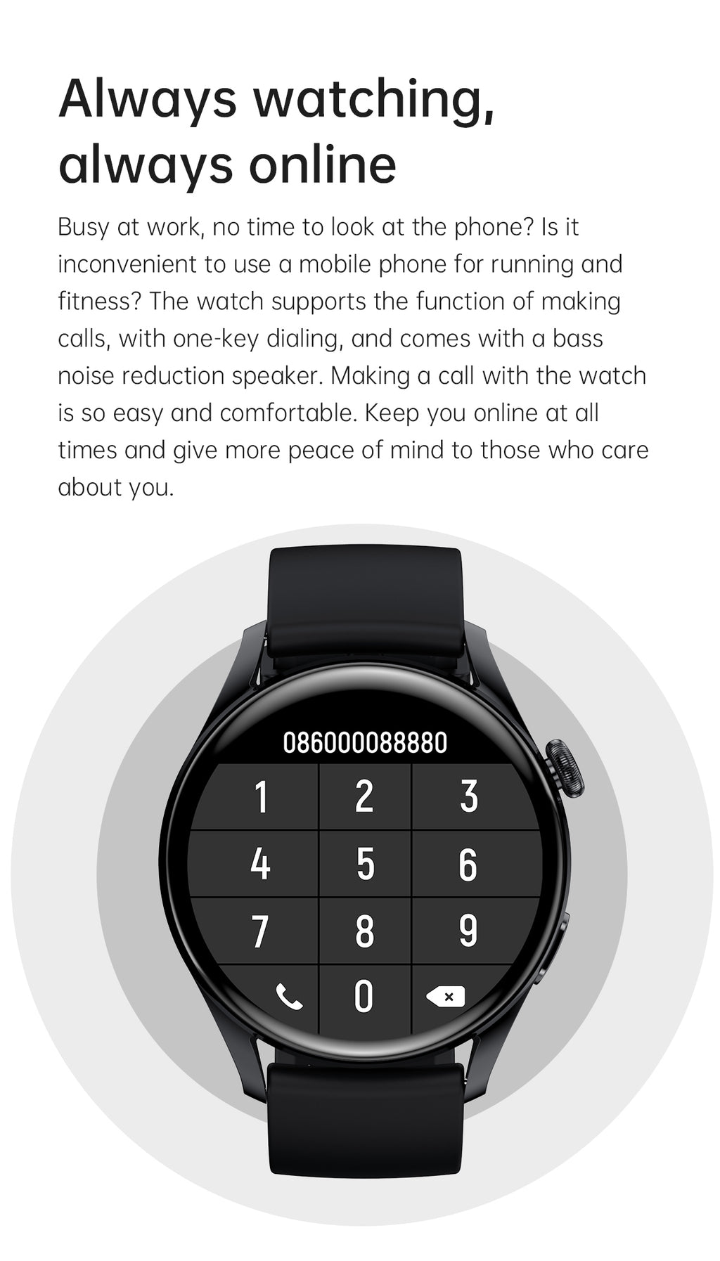 T33s Smart Watch Bluetooth Calling Heart Rate Blood Pressure Blood Oxygen Monitoring Smartwatch Black