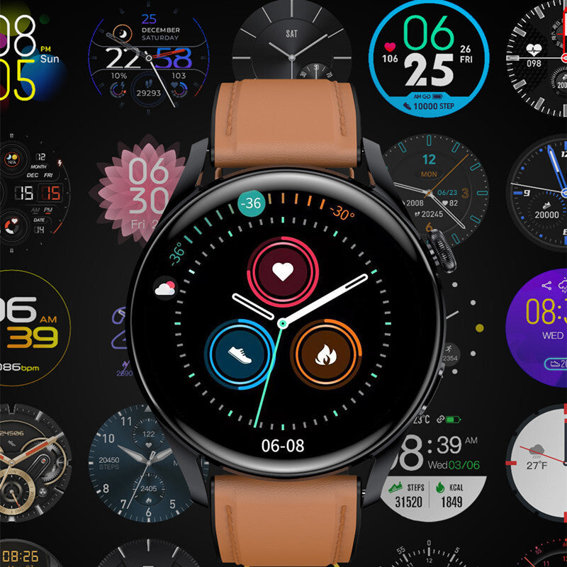 T33s Smart Watch Bluetooth Calling Heart Rate Blood Pressure Blood Oxygen Monitoring Smartwatch Black