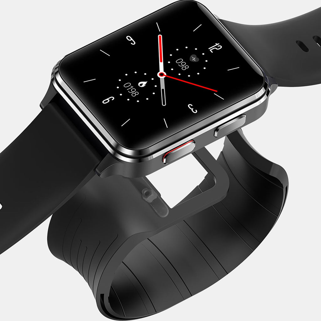 ZEBLAZE Smart Watch S6 Accurate Blood Pressure Blood Oxygen Heart Rate Sleep Monitoring Sports Smartwatch Black Leather