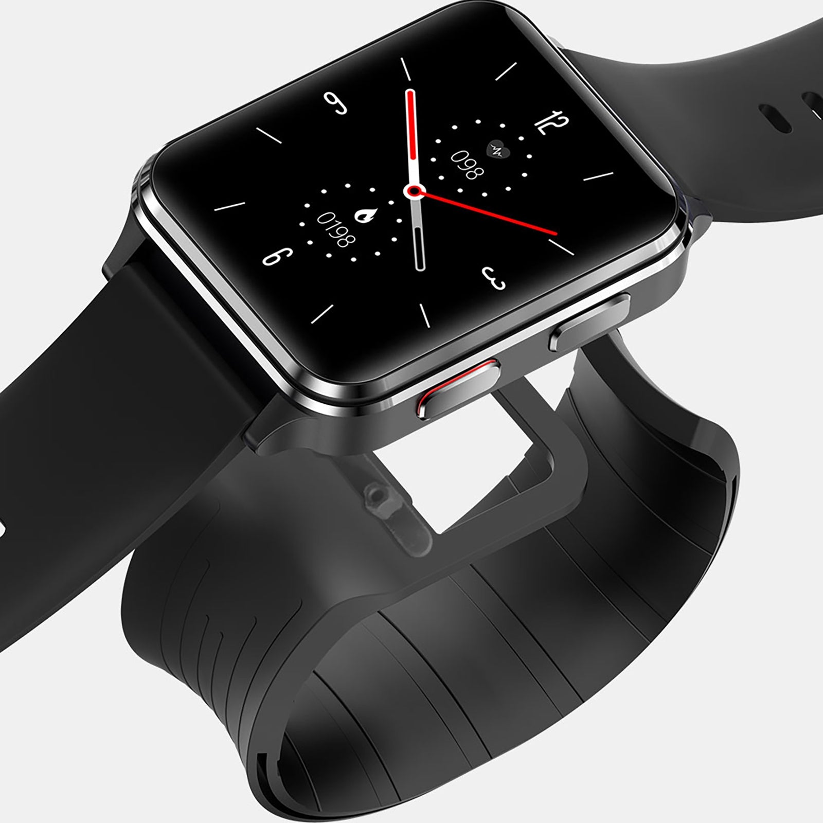 ZEBLAZE Smart Watch S6 Accurate Blood Pressure Blood Oxygen Heart Rate Sleep Monitoring Sports Smartwatch Black Leather
