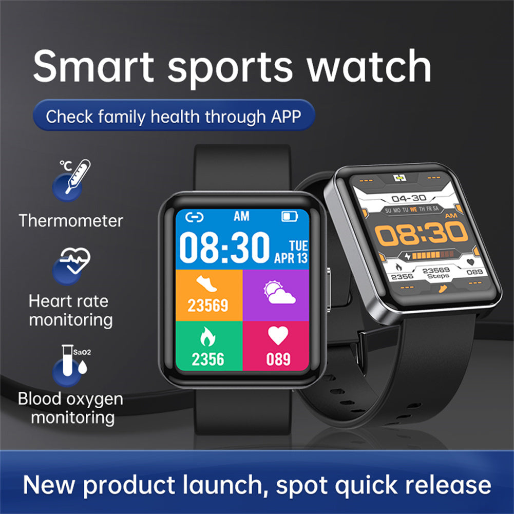 Q333 Smart Sports Watch Heart Rate Monitor Fitness Bracelet Waterproof Watch Black