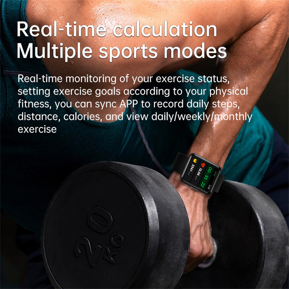 Q333 Smart Sports Watch Heart Rate Monitor Fitness Bracelet Waterproof Watch Black