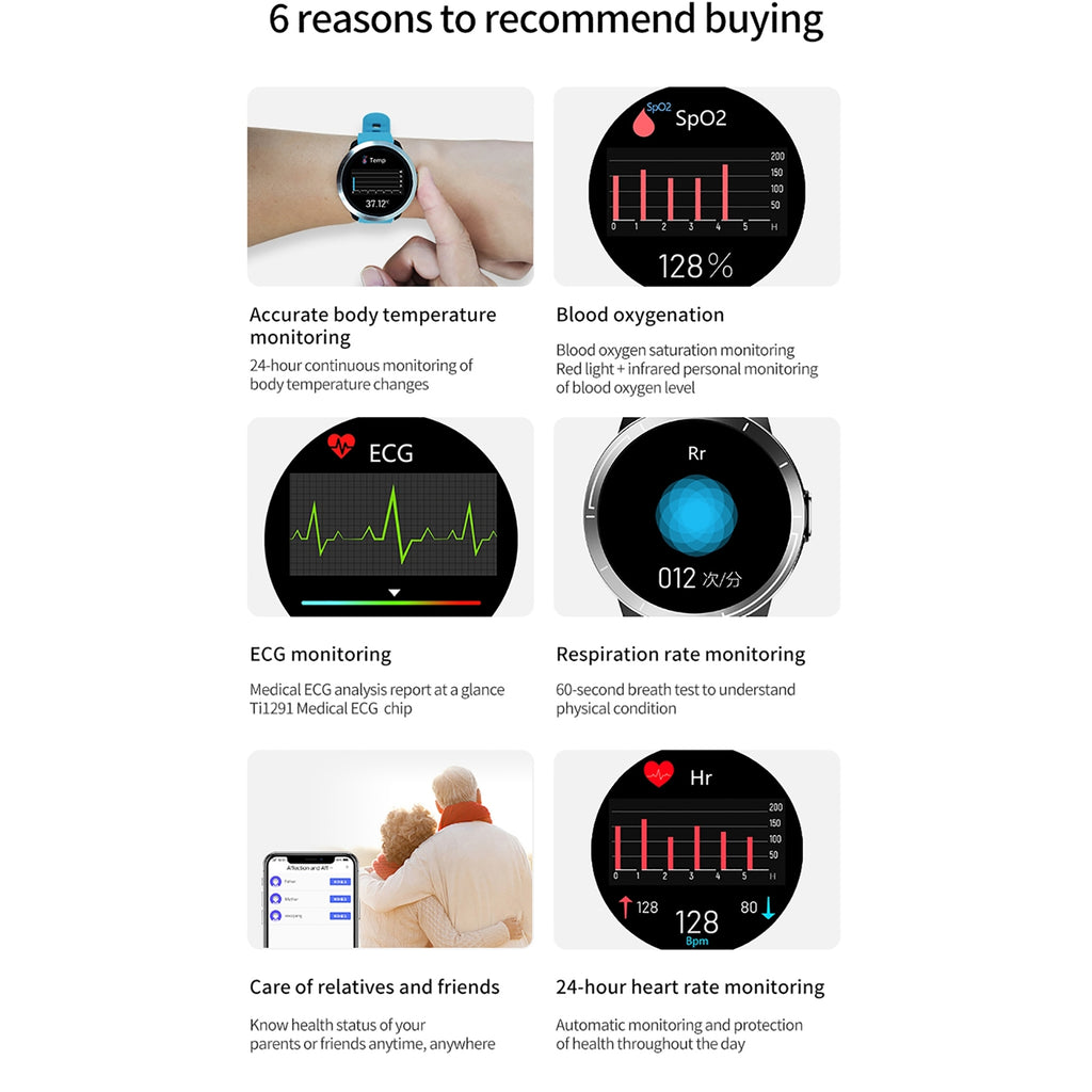 ZEBLAZE M18plus Business Smart Watches Heart Rate Breathing Blood Oxygen Monitoring Multi-sport Bracelet