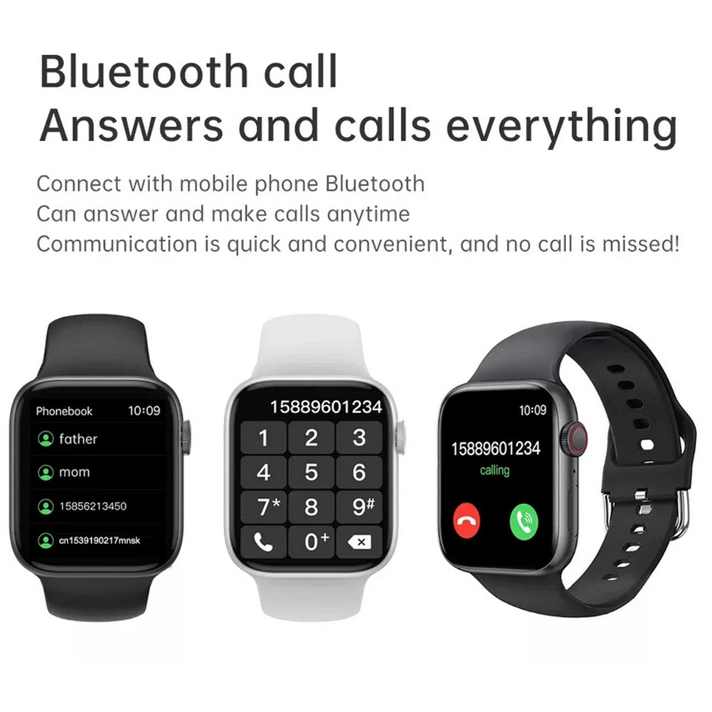 I7 Pro Max Series 7 Smart Watch IP67 Waterproof Bluetooth Call Heart Rate Monitor Sports Watch Black