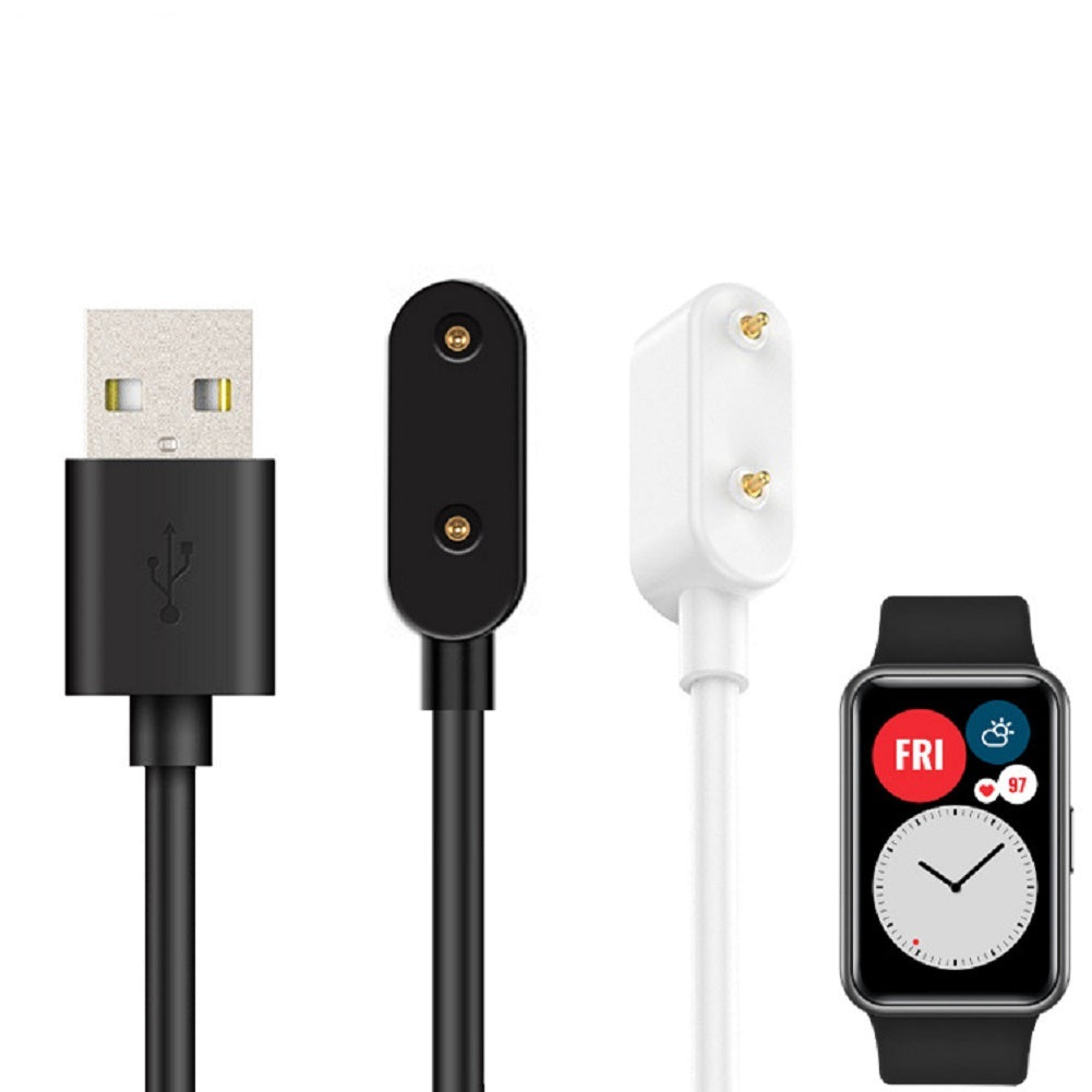 Fast Charging Cable Magnetic Wristband Charger Compatible For Huawei Band 6 Pro Watch Fit 4x Honor Es White