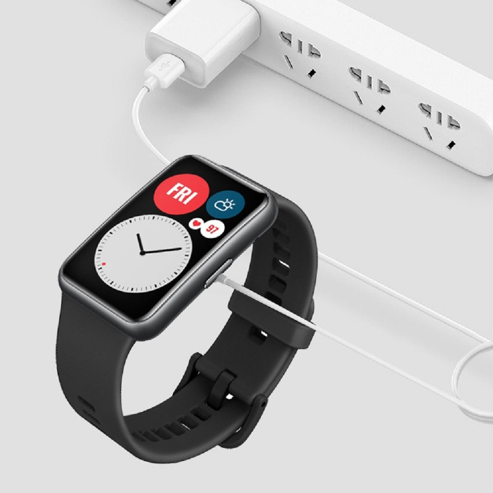 Fast Charging Cable Magnetic Wristband Charger Compatible For Huawei Band 6 Pro Watch Fit 4x Honor Es White