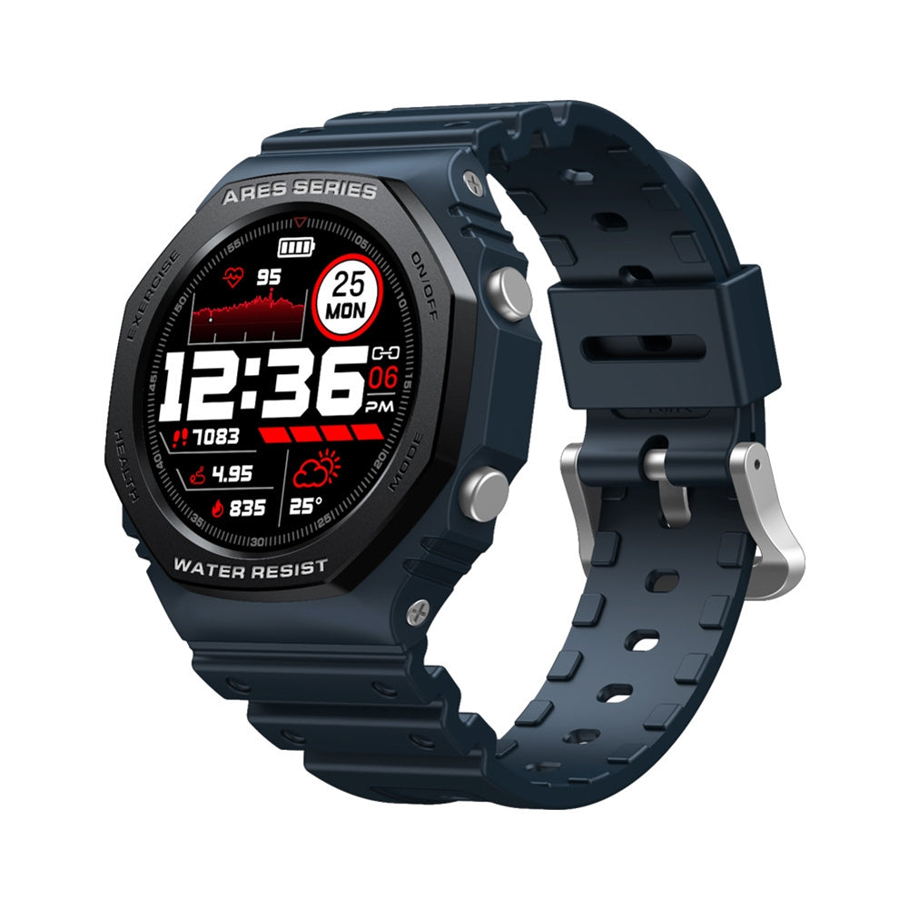 ZEBLAZE ARES 2 Rugged Smart Watch 1.09 Inch HD Screen Heart Rate Blood Oxygen Blood Pressure Monitoring Green