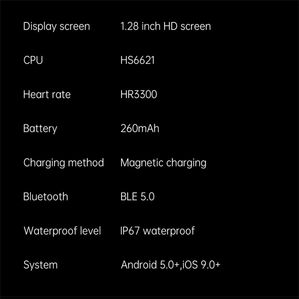 I29 Smart Bracelet Heart Rate Blood Pressure Oxygen Monitor Music Control Bluetooth Call Sports Smartwatch Black