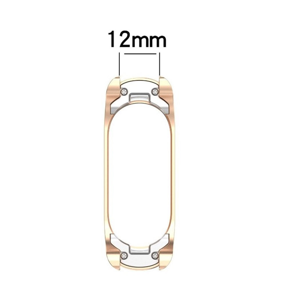 Smart Watch Frame Metal Protective Cover Frame Replacement Accessories Compatible For Mi Band 7 / 7nfc silver