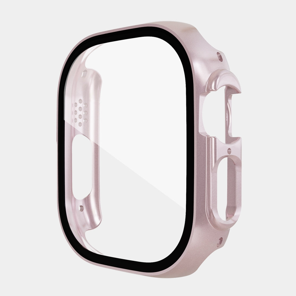 Watch Cover Scratch Proof Protective Case Hollow Frame Screen Protector Compatible For Iwatch Ultra 49mm black