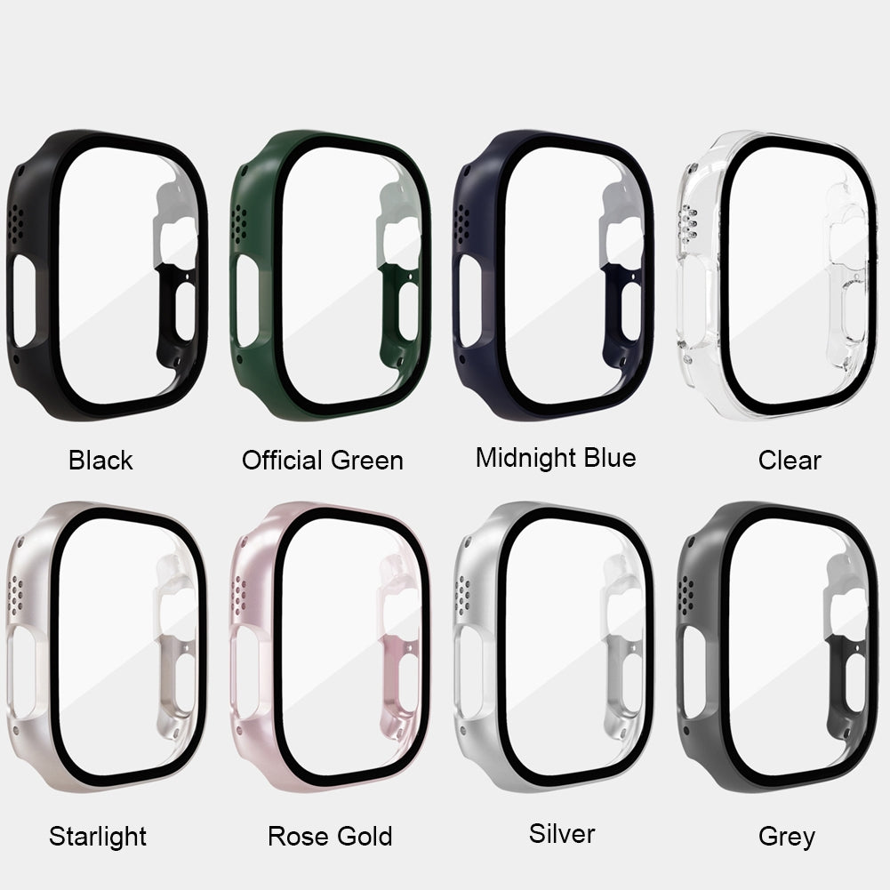 Watch Cover Scratch Proof Protective Case Hollow Frame Screen Protector Compatible For Iwatch Ultra 49mm black