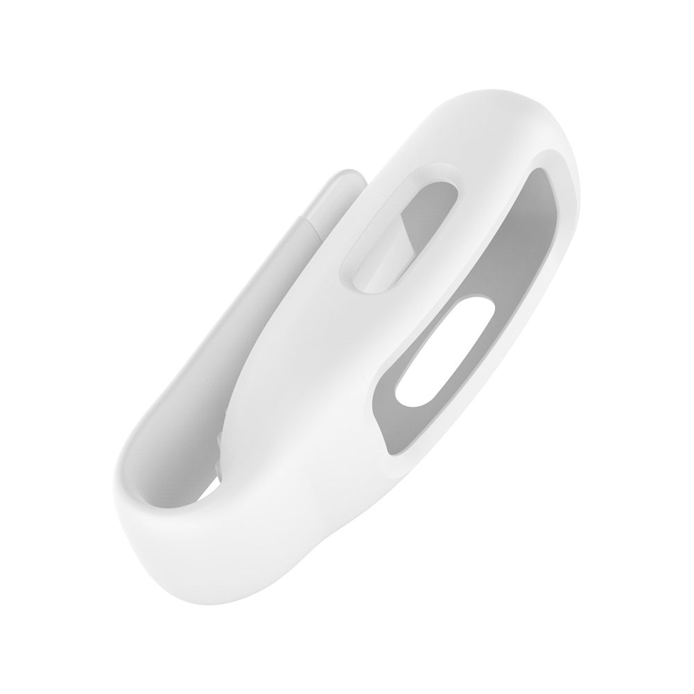 Silicone Protective Case Skin Clip Steel Clip Protector Holder Watch Cover Compatible For Fitbit Inspire3 black