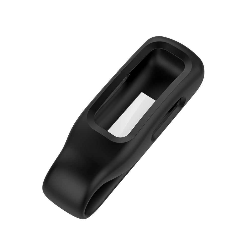Silicone Protective Case Skin Clip Steel Clip Protector Holder Watch Cover Compatible For Fitbit Inspire3 White