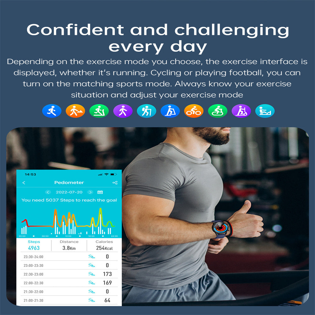 E400 Smart Watch Noninvasive Blood Glucose Ecg Body Temperature Blood Oxygen Monitoring Sport Smartwatch Red