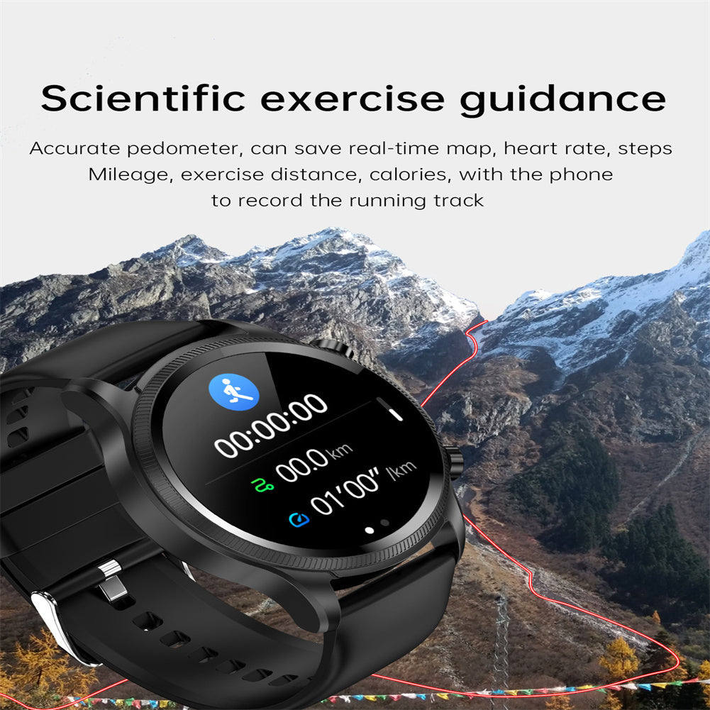 E400 Smart Watch Noninvasive Blood Glucose Ecg Body Temperature Blood Oxygen Monitoring Sport Smartwatch Red