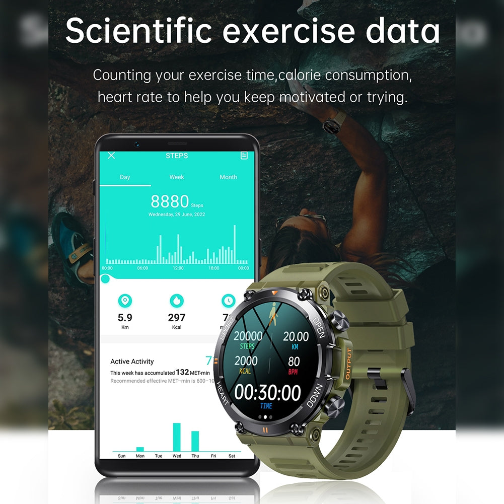 ساعة K56pro الذكية، مكالمات بلوتوث، تشغيل الموسيقى، مراقبة معدل ضربات القلب وضغط الدم، سوار رياضي أسود