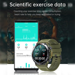 ساعة K56pro الذكية، مكالمات بلوتوث، تشغيل الموسيقى، مراقبة معدل ضربات القلب وضغط الدم، سوار رياضي أسود