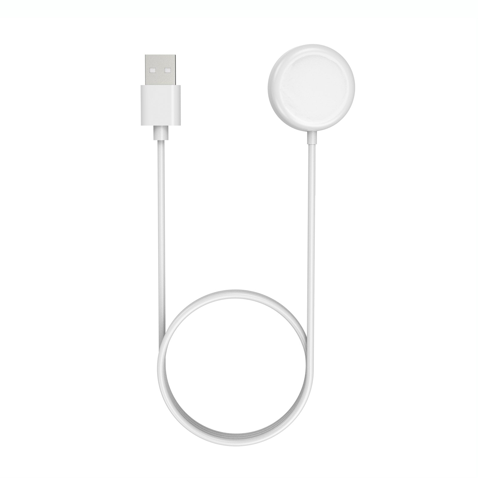 حامل شاحن ساعة ذكية، قاعدة شحن لاسلكية لساعة Luoneng G28s، كابل شحن أبيض