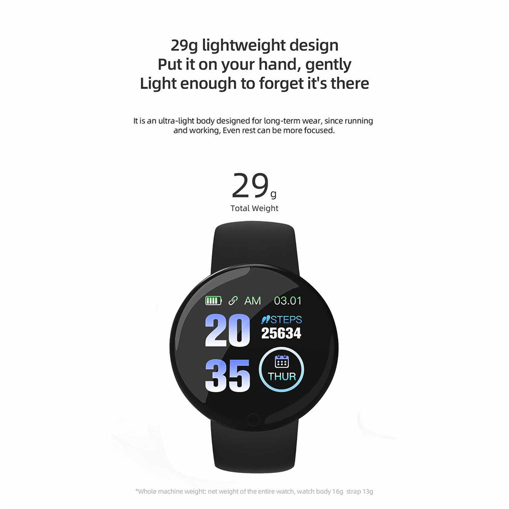 D18s Smart Watch 1.44 Inch Screen 90mah Battery Bluetooth 4.0 Sleep Monitor Fitness Bracelet green