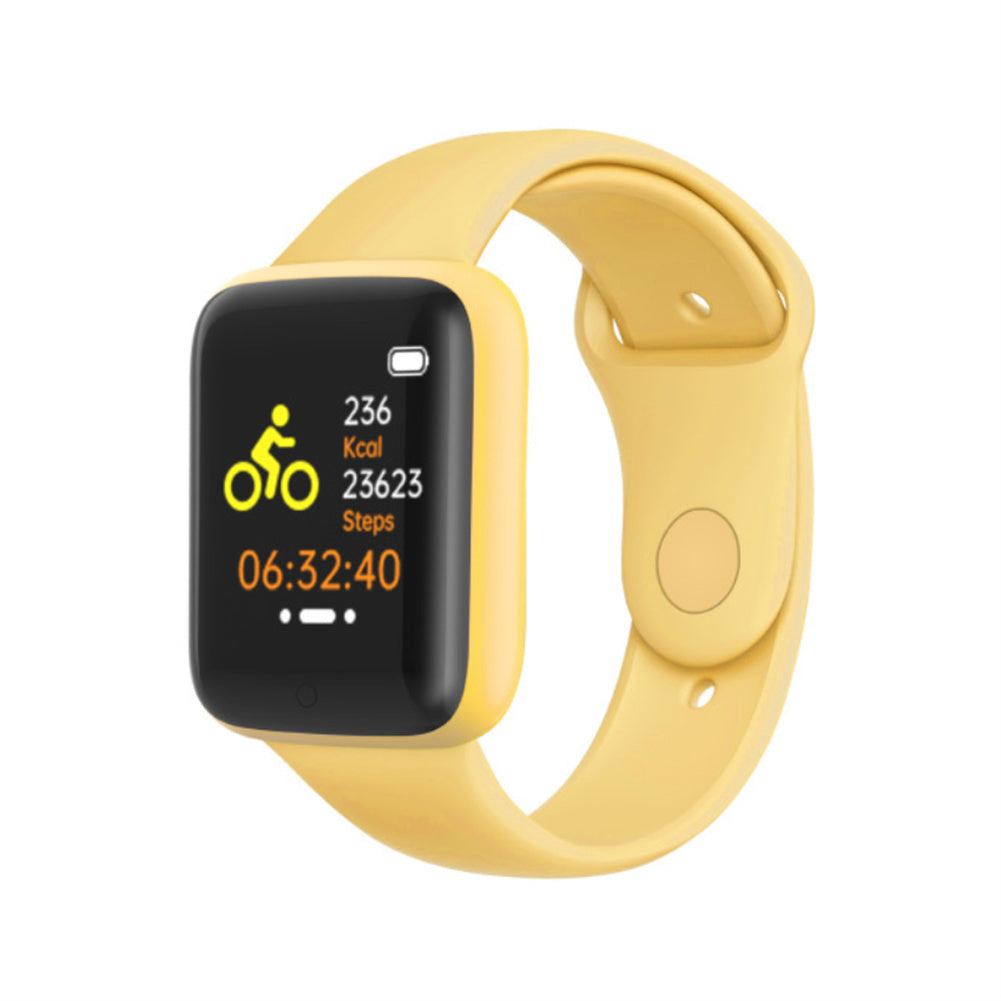 Y68 Pro Smart Watch For Men Women Bluetooth Heart Rate Monitor Fitness Sports Smartwatch (Macaron) black