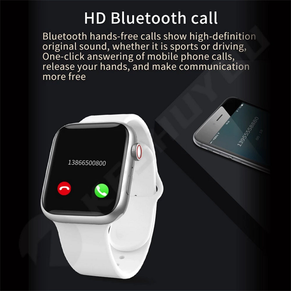 X8 Smart Watch 1.55 Inch Full Touch Screen Bluetooth Heart Rate Monitor Smartwatch for iOS Android Pink