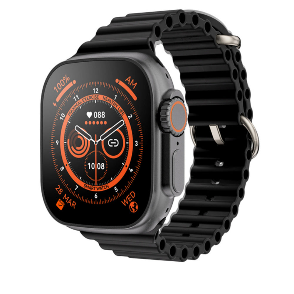 T800 Ultra Series Smart Watch 1.99-Inch Full Touch Screen Bluetooth Call Wireless Charging Watches orange