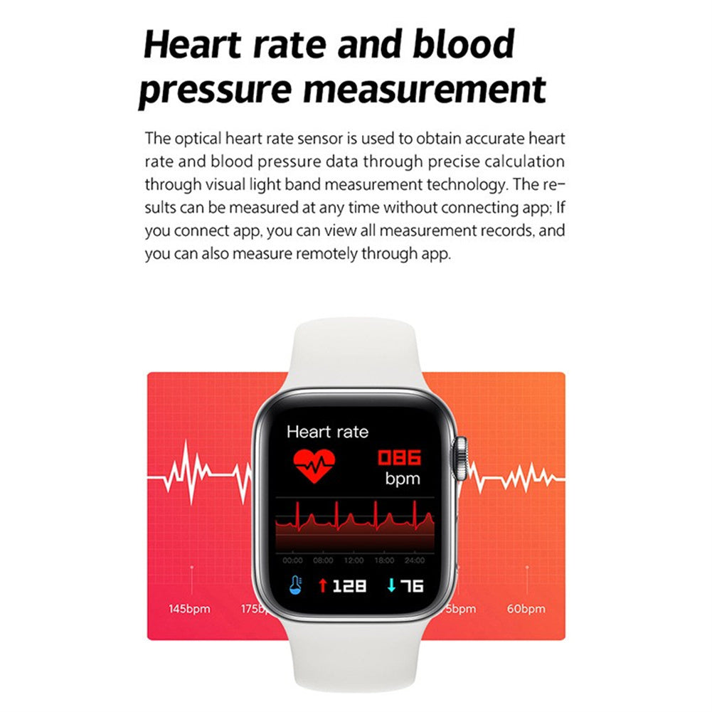 1.8-inch I7Pro Max IWO13 PRO Smart Watch Bluetooth Call Heart Rate Blood Oxygen Monitor IP67 Waterproof White