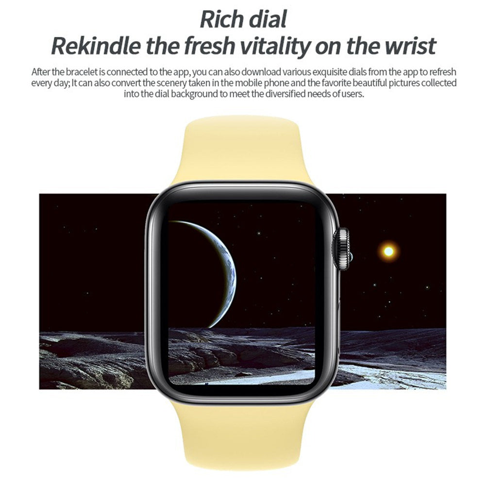 1.8-inch I7Pro Max IWO13 PRO Smart Watch Bluetooth Call Heart Rate Blood Oxygen Monitor IP67 Waterproof White
