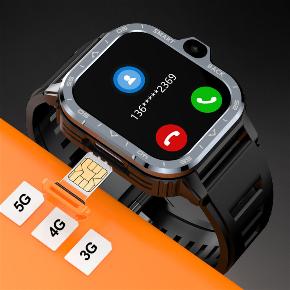 PGD Watch Smart Watch 2.03 Inch Screen Wifi Video Calls Watches for Android Phones with Heart Rate Monitor Black 16gb