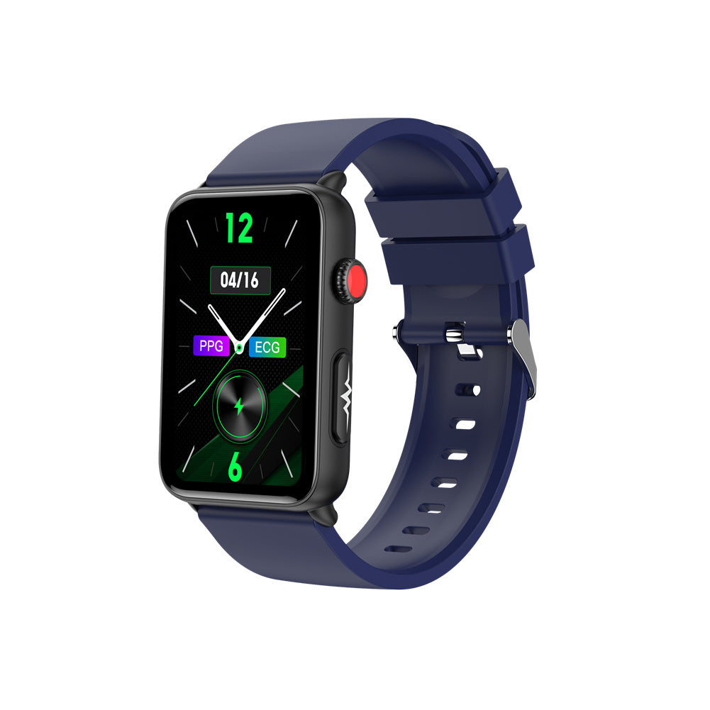 ET620 1.57 inch Smart Watch Waterproof Full Touch Fitness Smart Watch Heart Rate Blood Oxygen Monitor Message Reminder Fitness Tracker For Men Women black belt