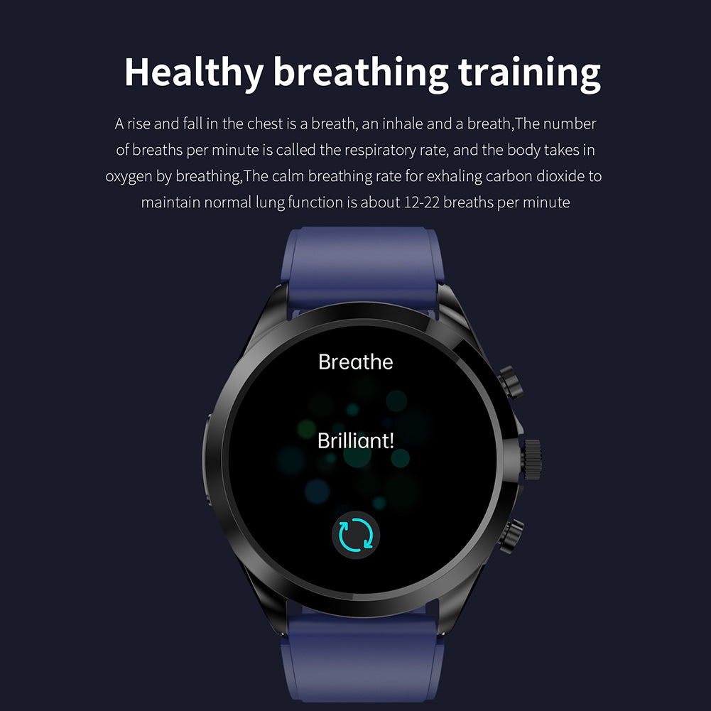 ET440 1.39-Inch Smart Watch Answer/Make Call Fitness Tracker with Heart Rate Blood Oxygen Sleep Monitor Black Tape