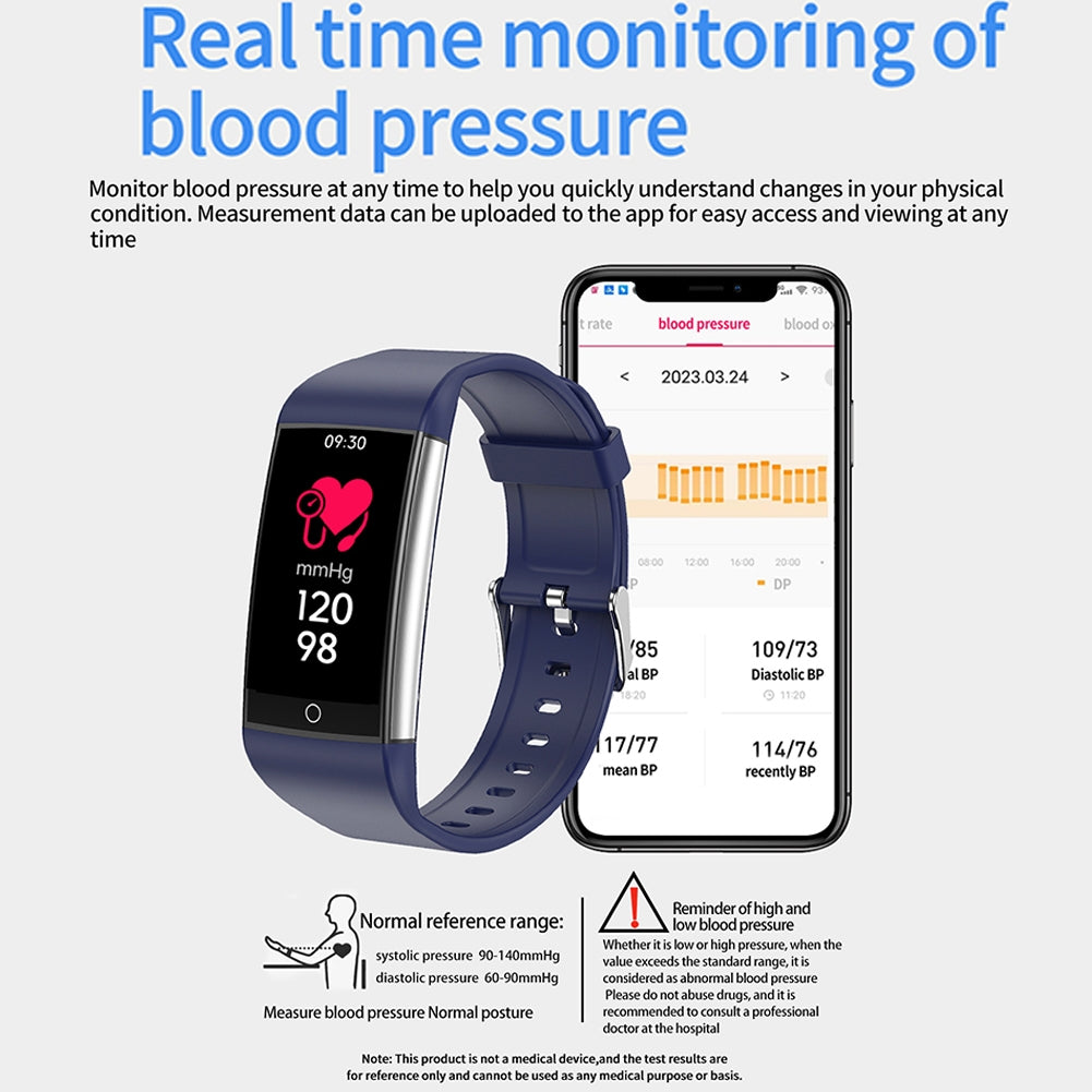 TK76 Smart Watch Sleep ECG Body Fat Heart Rate Temperature Detection 1.47 inch Touch Screen Fitness Watch Purple