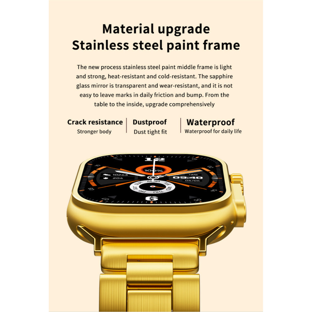 Smart Watch Answer/Make Calls 2.15" Fitness Tracker Smartwatch IP67 Waterproof Watches Heart Rate Sleep Monitor grey