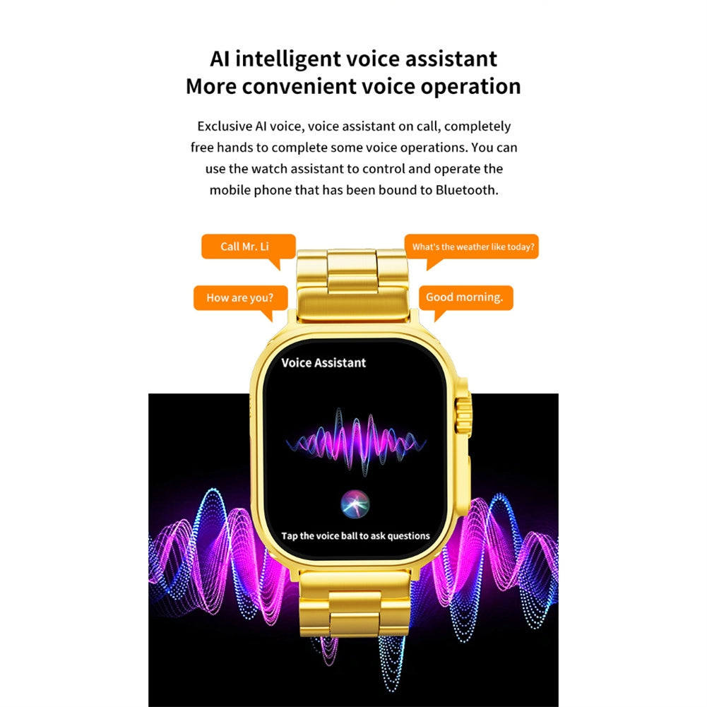 Smart Watch Answer/Make Calls 2.15" Fitness Tracker Smartwatch IP67 Waterproof Watches Heart Rate Sleep Monitor grey