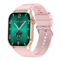T98 2.04 Inch Smart Watch Blood Oxygen Blood Pressure Heart Rate Sleeping Monitoring for Smart Phones Laptop Pink