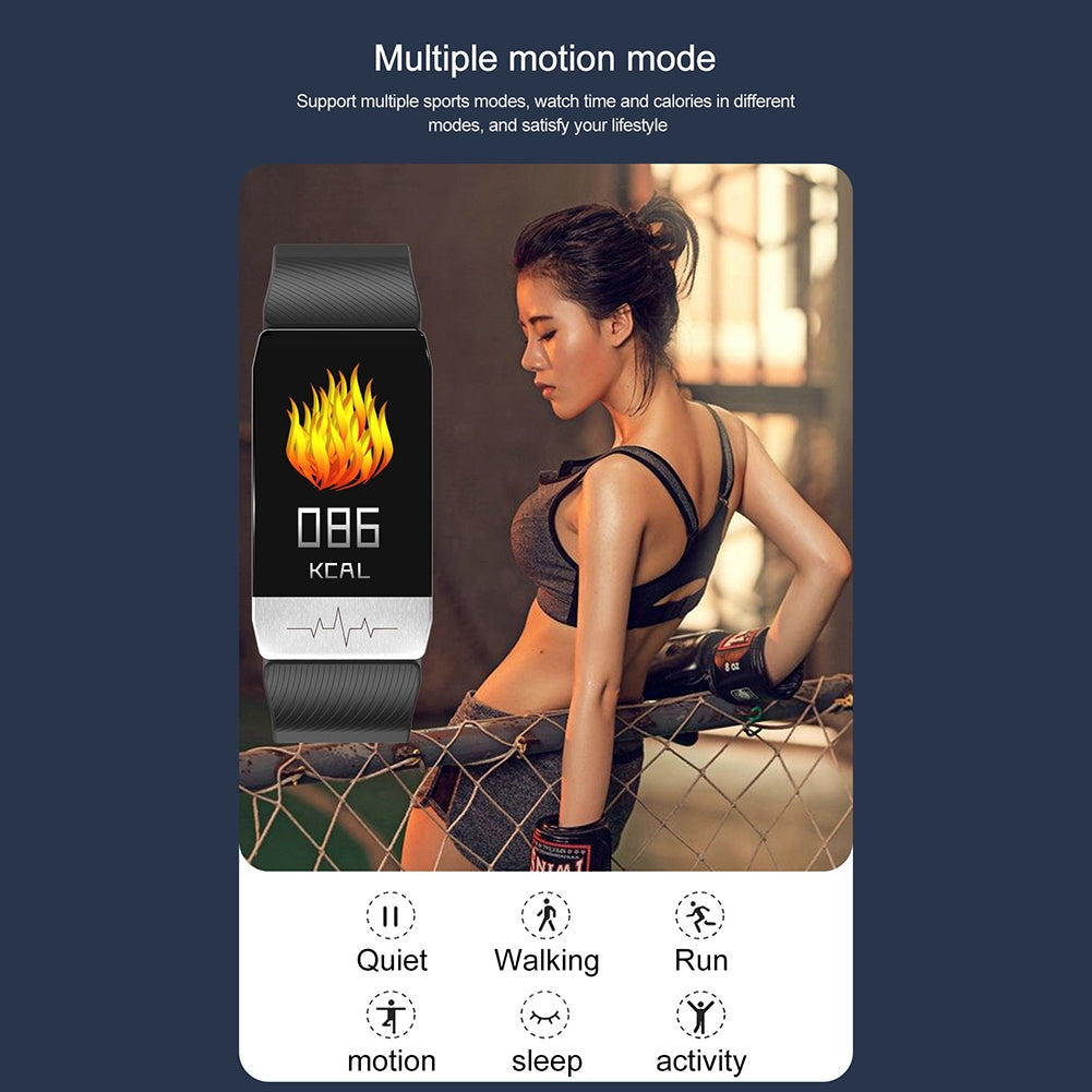 T1S 1.14 inch Smart Watch Health Monitoring Heart Rate Blood Pressure Blood Oxygen Monitor Activity Trackers Red