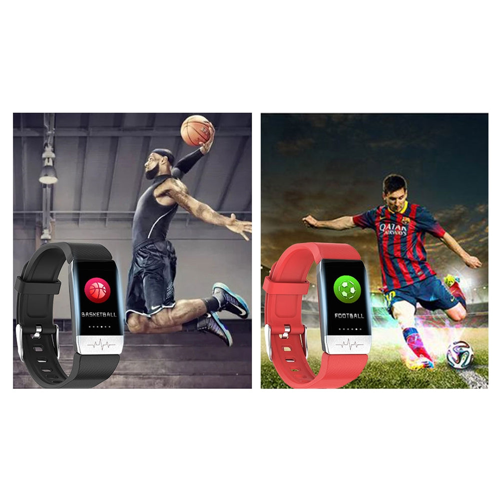 T1S 1.14 inch Smart Watch Health Monitoring Heart Rate Blood Pressure Blood Oxygen Monitor Activity Trackers Red