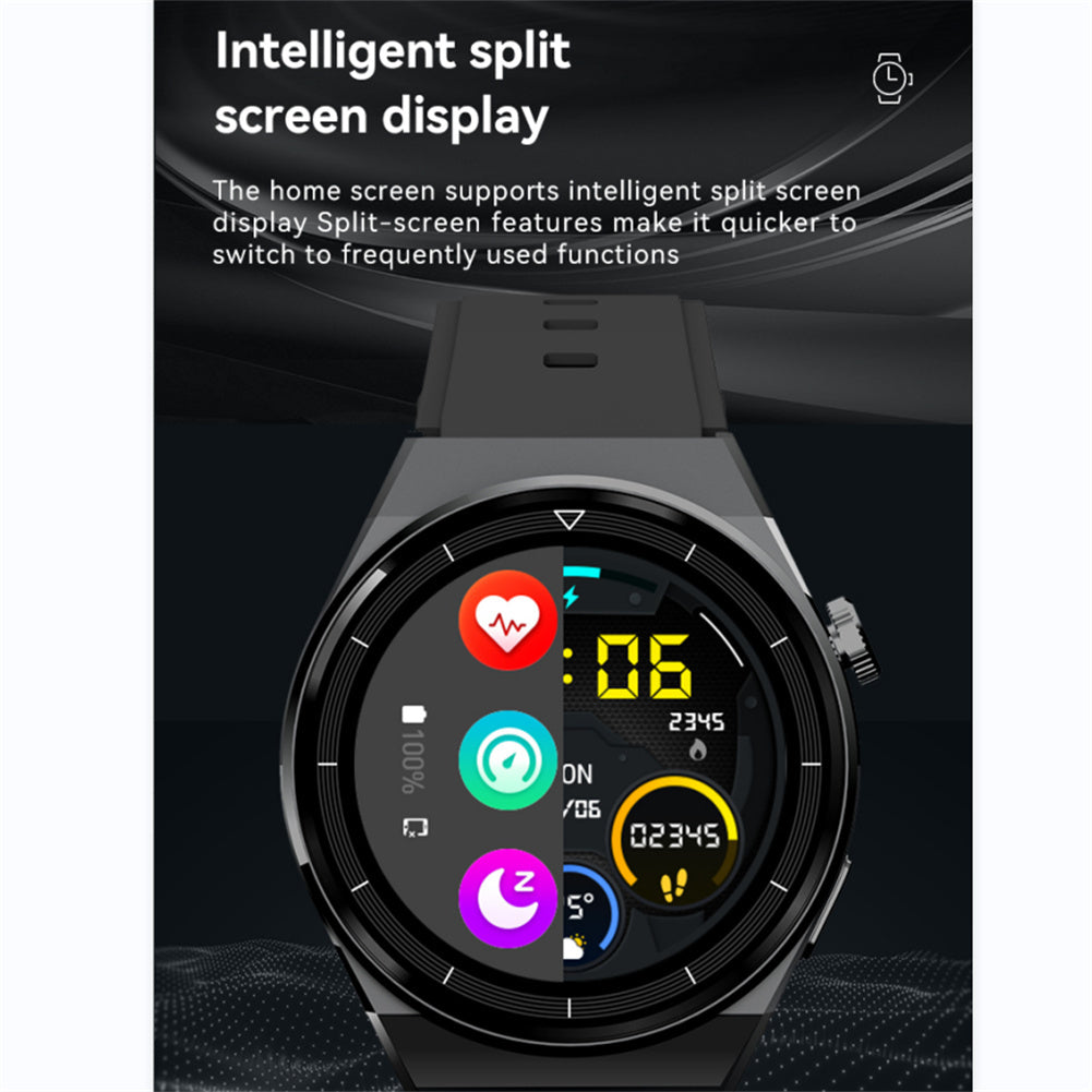W03pro 1.32 inch Smart Watches Answer/Make Call Waterproof Heart Rate Sleeping Blood Oxygen Blood Pressure Monitor Black