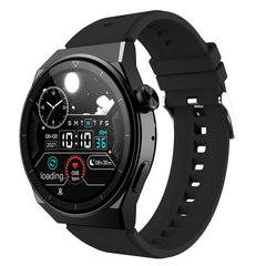 الساعة الذكية W03pro 1.32 بوصة للرد على المكالمات وإجرائها مقاومة للماء مع مراقبة معدل ضربات القلب والنوم والأكسجين في الدم وضغط الدم، لون أسود