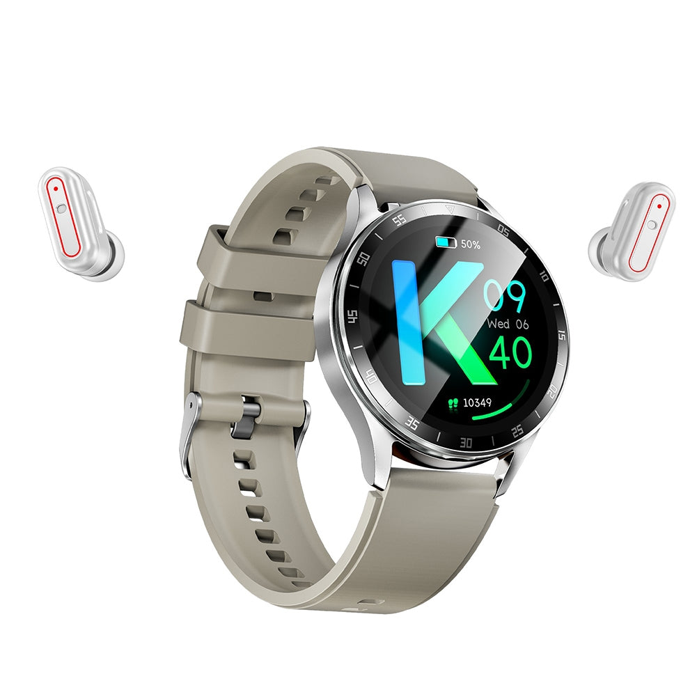 X10 2 In 1 Smart Watch with Earbuds IP67 Waterproof Fitness Tracker with Heart Rate Monitoring Watches with Earbuds Black
