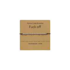 سوار مورس كود خرز فضي - F Off