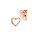 Rose Gold Annealed Ornamental Heart Cartilage Earring