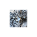 316L Stainless Steel Medieval Design Heart Crown Cartilage Cuff Earring