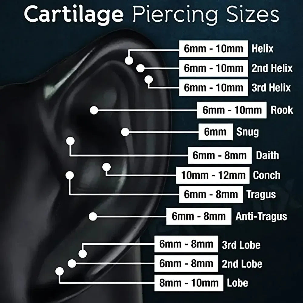 Metal color: None, Main Stone Color: WHITE - 16g 1.2mm Coated Crystal Steel Ear Stud Tragus Helix Cartilage 3/4/5mm CZ Ball 6/8/10/12/14mm Bar Barbell Piercing