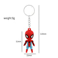 Color: WHITE, Ships From: CHINA - Marvel Superhero Keychain Avengers Cartoon Doll Iron Man Spiderman Keyrings for Backpack Accessories Key Holder Kid Gift