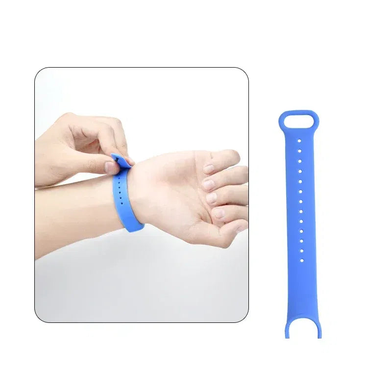Band Color: Blue Pink, Band Width: 22mm, Ships From: CHINA - Silicone Watch Strap For Xiaomi Mi Band 7 6 5 4 3 Wristband Bracelet Wrist Straps MiBand 3/4 band5 band6 Smartwatch Accessories